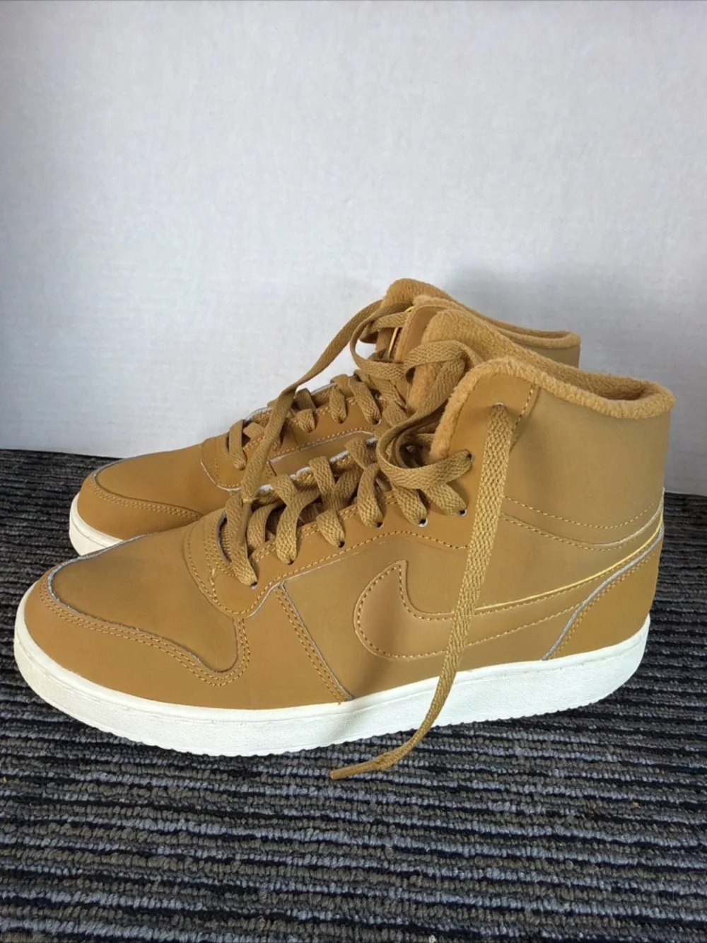 Nike Women's Ebernon Mid SE Wheat/Sail Sneakers AV2478-700 - Size 8.5 - Picture 5 of 11